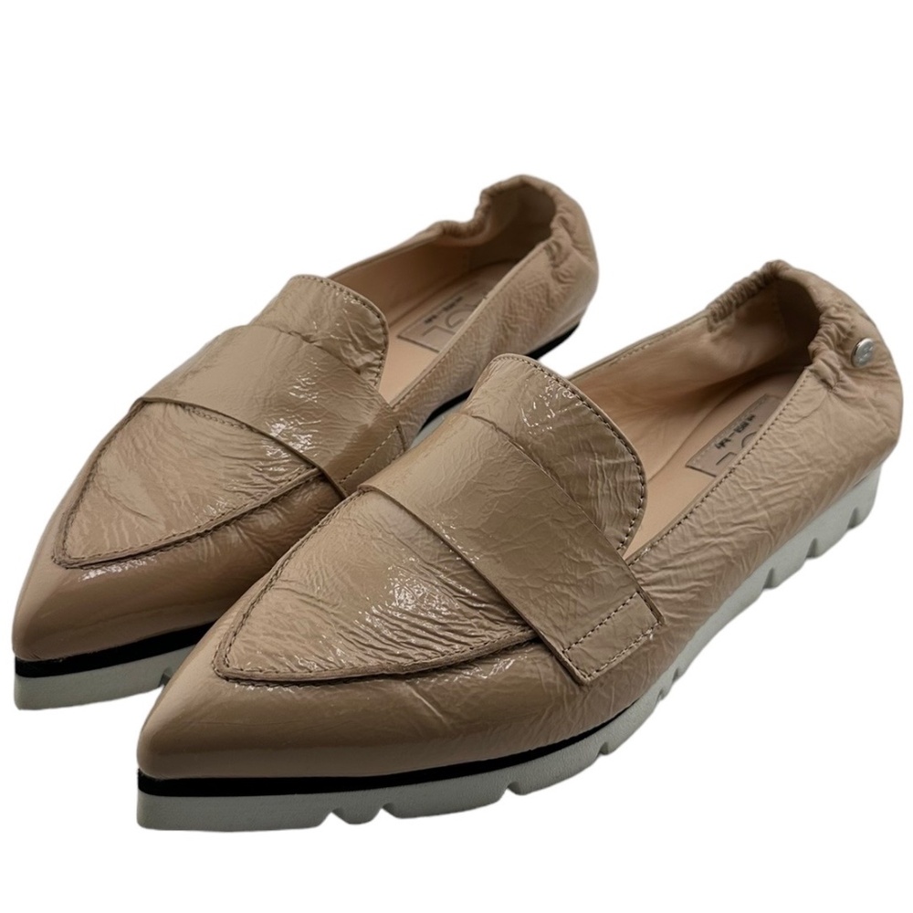 AGL micro pointed toe loafers in Nude Glammy Size 36
